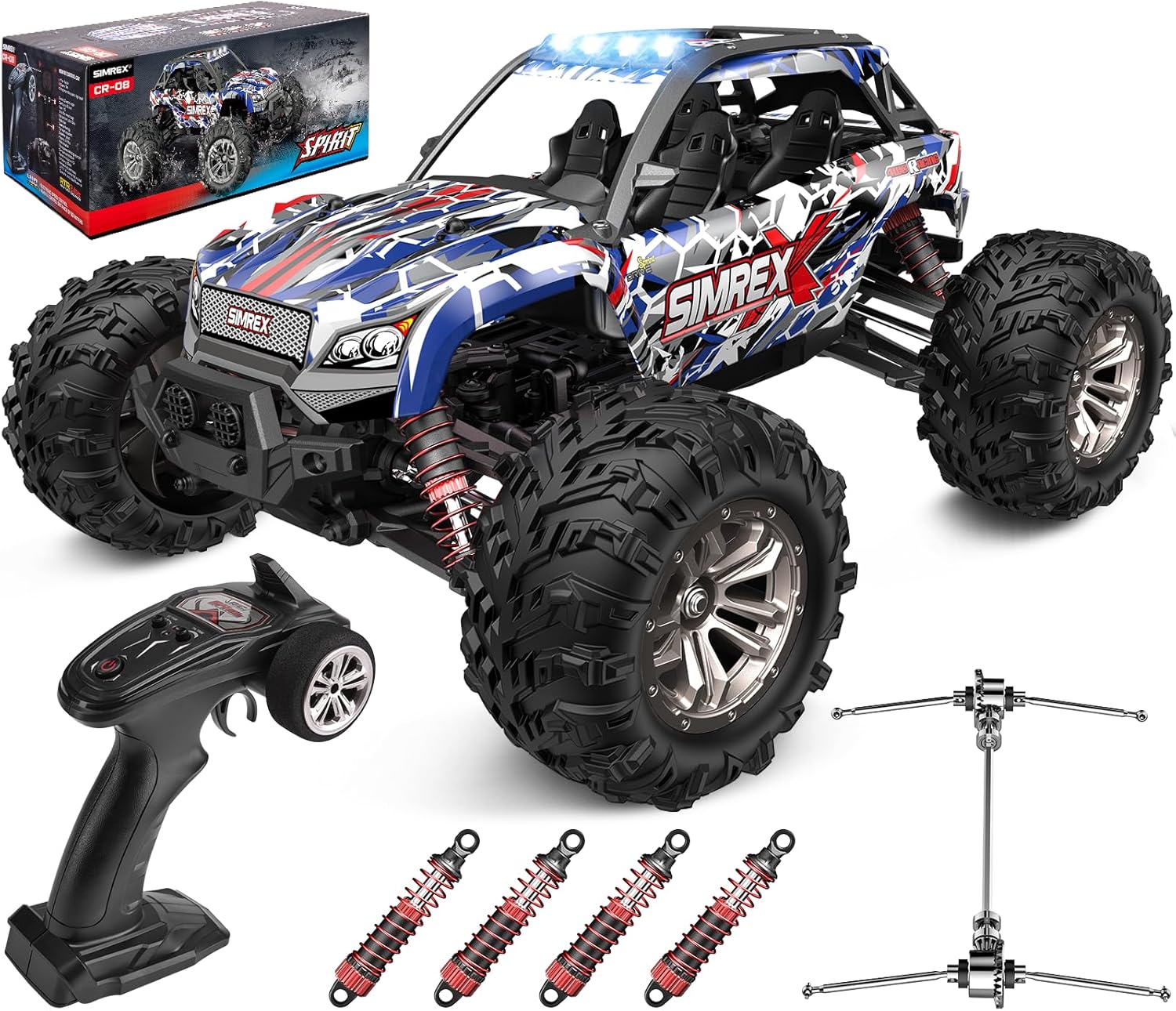 Rc Hobby Grade Monster Truck - شاحنة وحش كهربائية للتحكم عن بعد