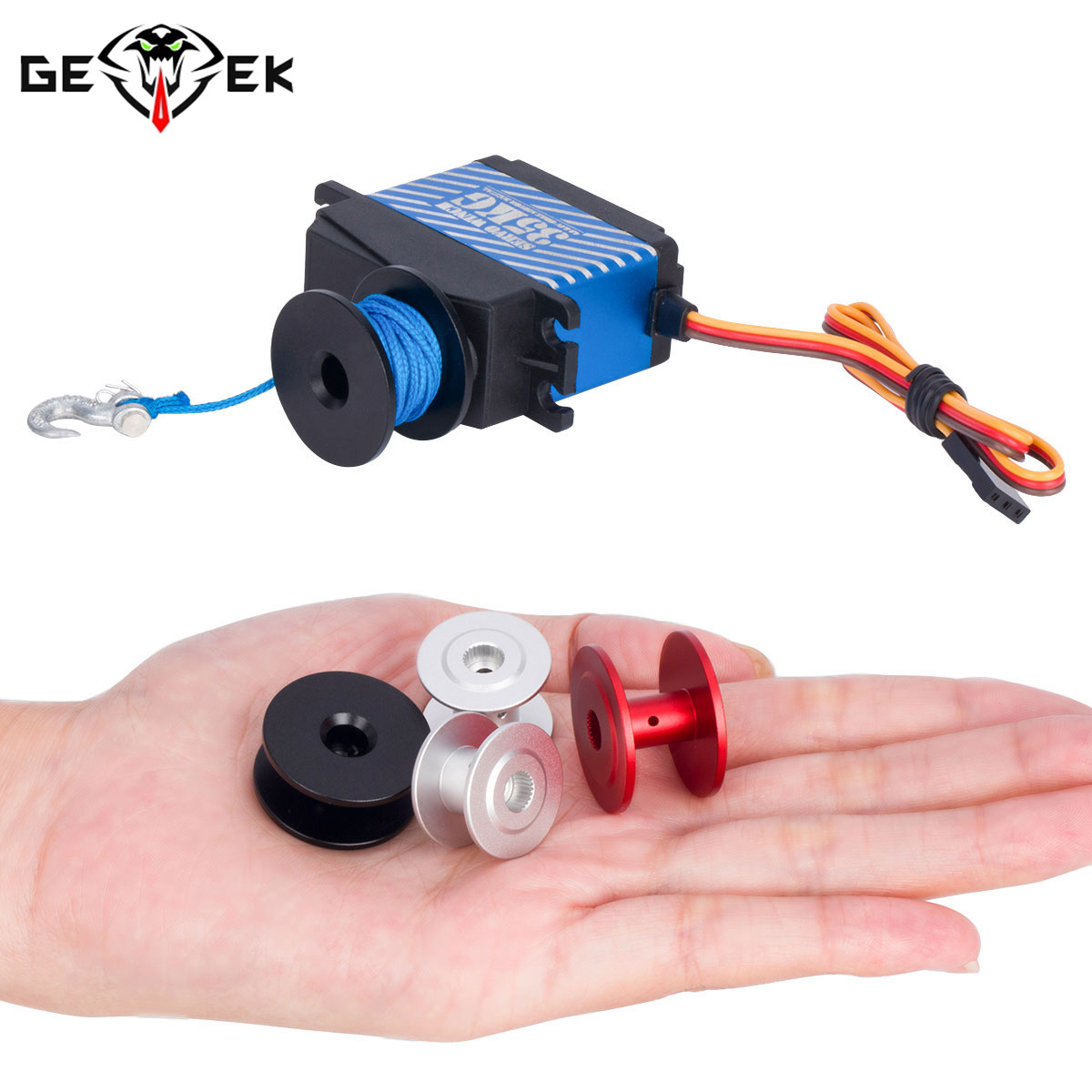 Rc Crawler 4X4 - بكرة ونش سيرفو ، حبل نايلون