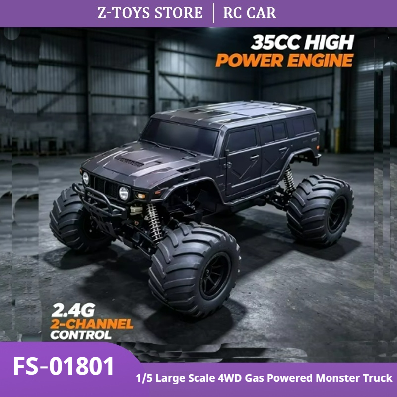 Rc Hobby Grade Monster Truck - FS‑01801 شاحنة وحشية تعمل بالغاز بمقياس