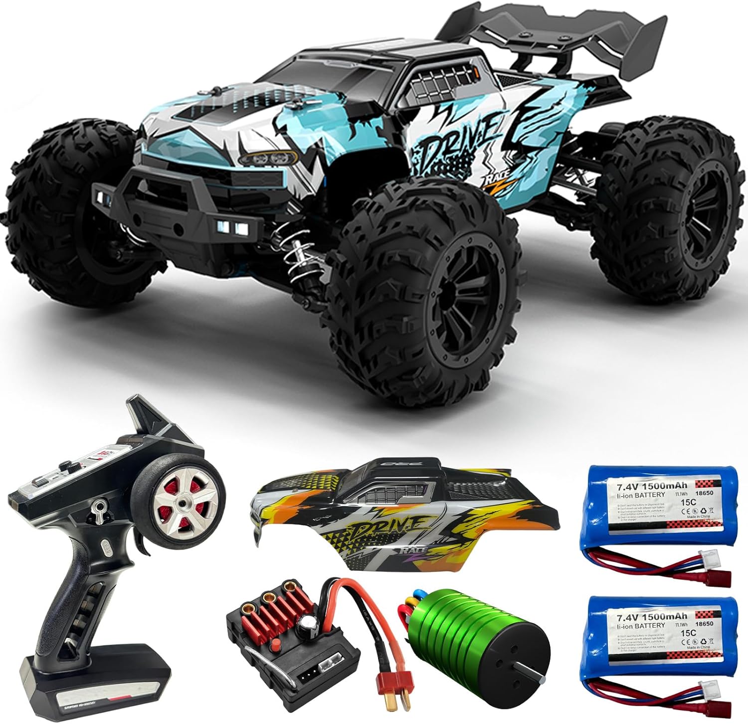 شاحنة وحشية تحكم عن بعد بدون ف - مراجعة Rc Hobby Grade Monster Truck وسعره