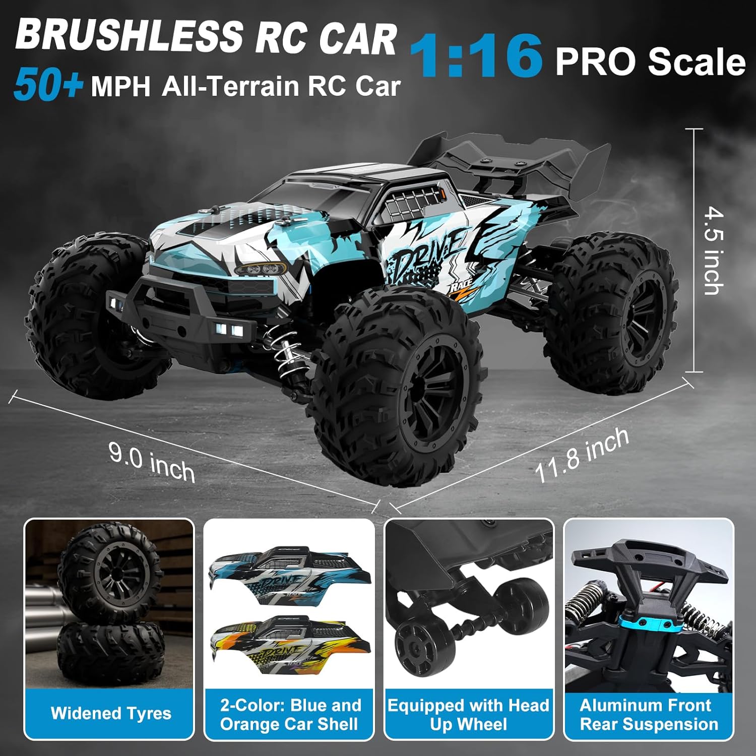شاحنة وحشية تحكم عن بعد بدون ف - مراجعة Rc Hobby Grade Monster Truck وسعره