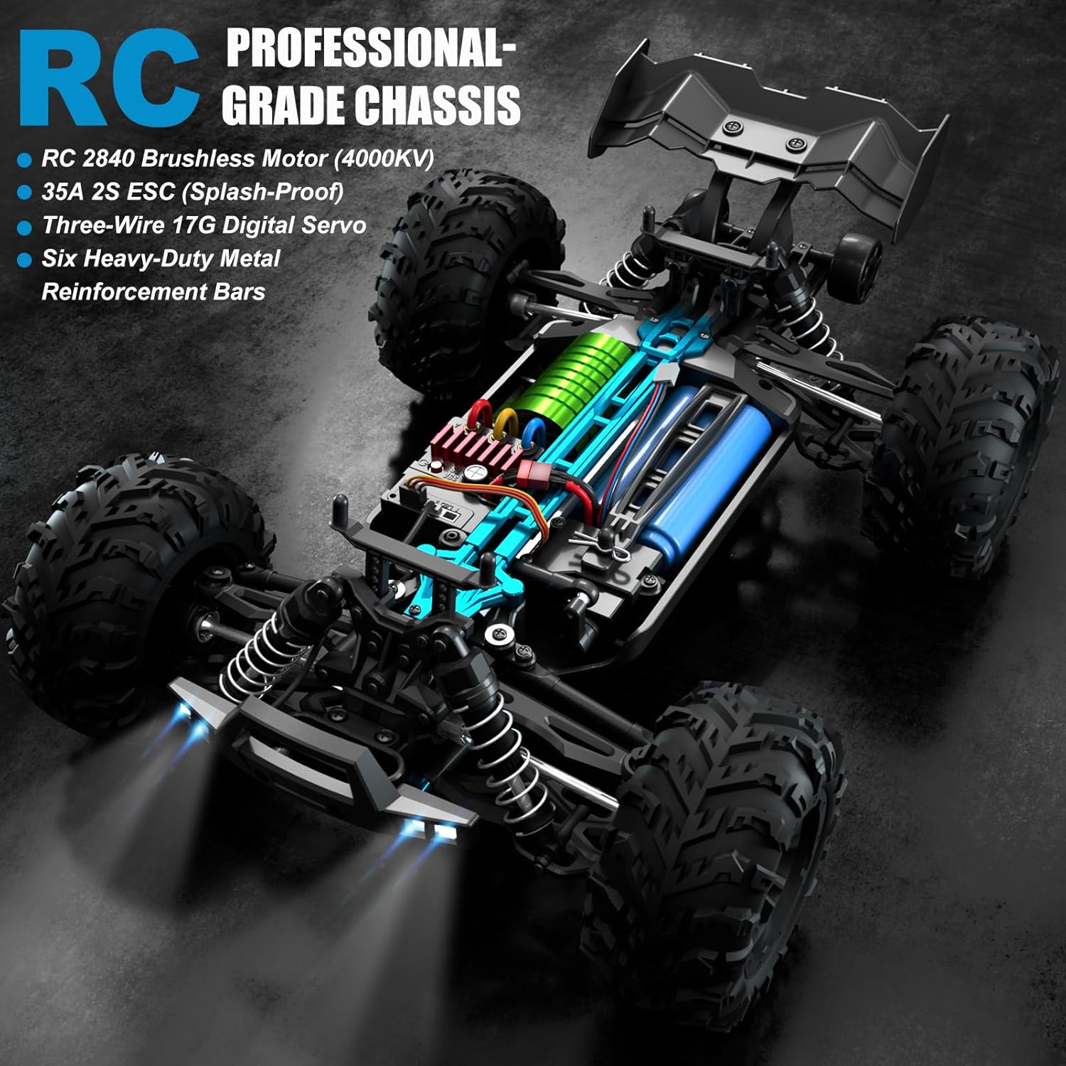 شاحنة وحشية تحكم عن بعد بدون ف - مراجعة Rc Hobby Grade Monster Truck وسعره