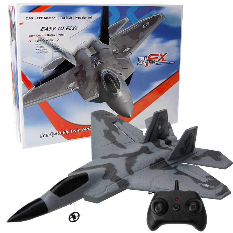 طائرة شراعية FX622 RC F22 مقات - مراجعة Rc Glider Foam Wing وسعره