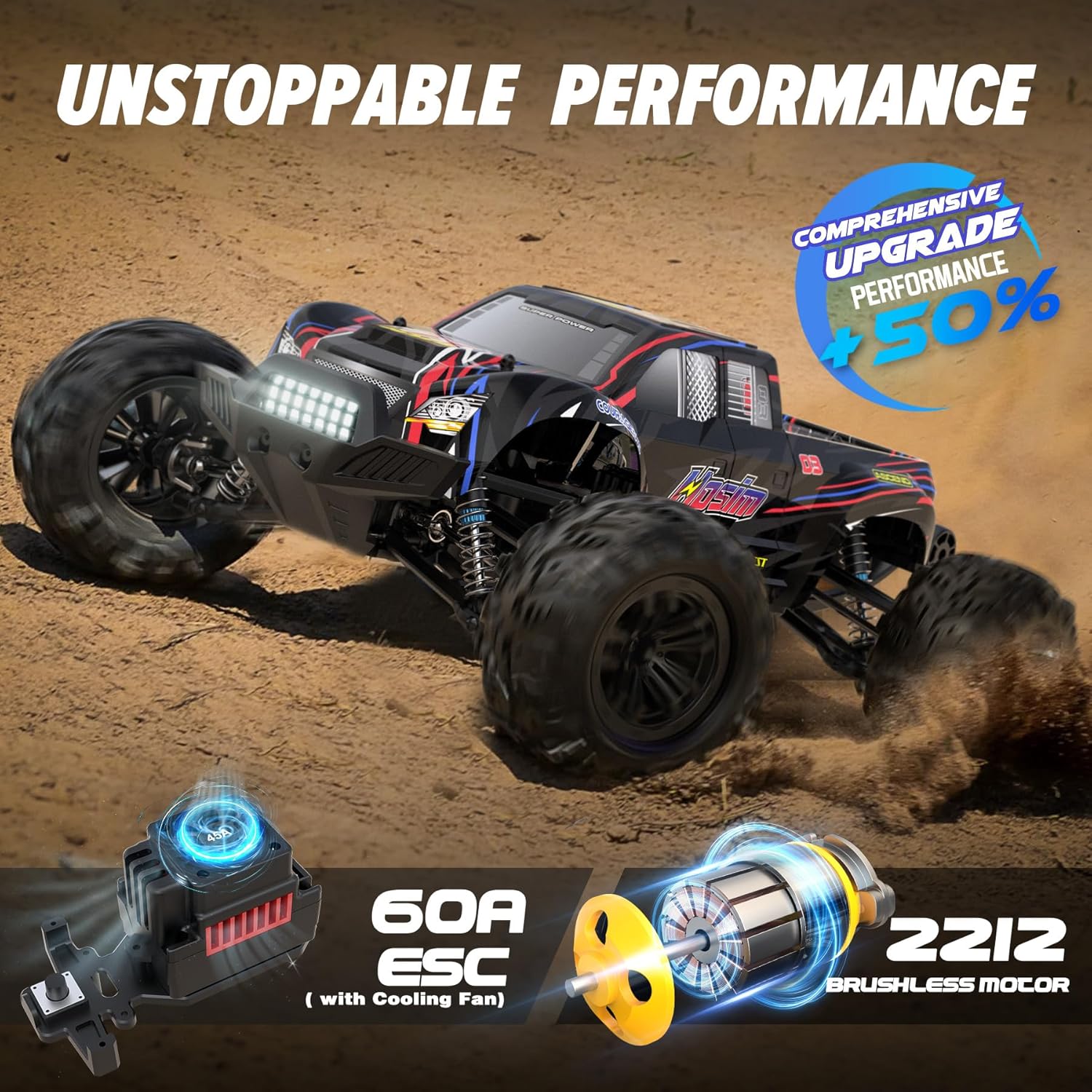 شاحنة وحش كهربائية بتحكم عن بع - مراجعة Rc Hobby Grade Monster Truck وسعره