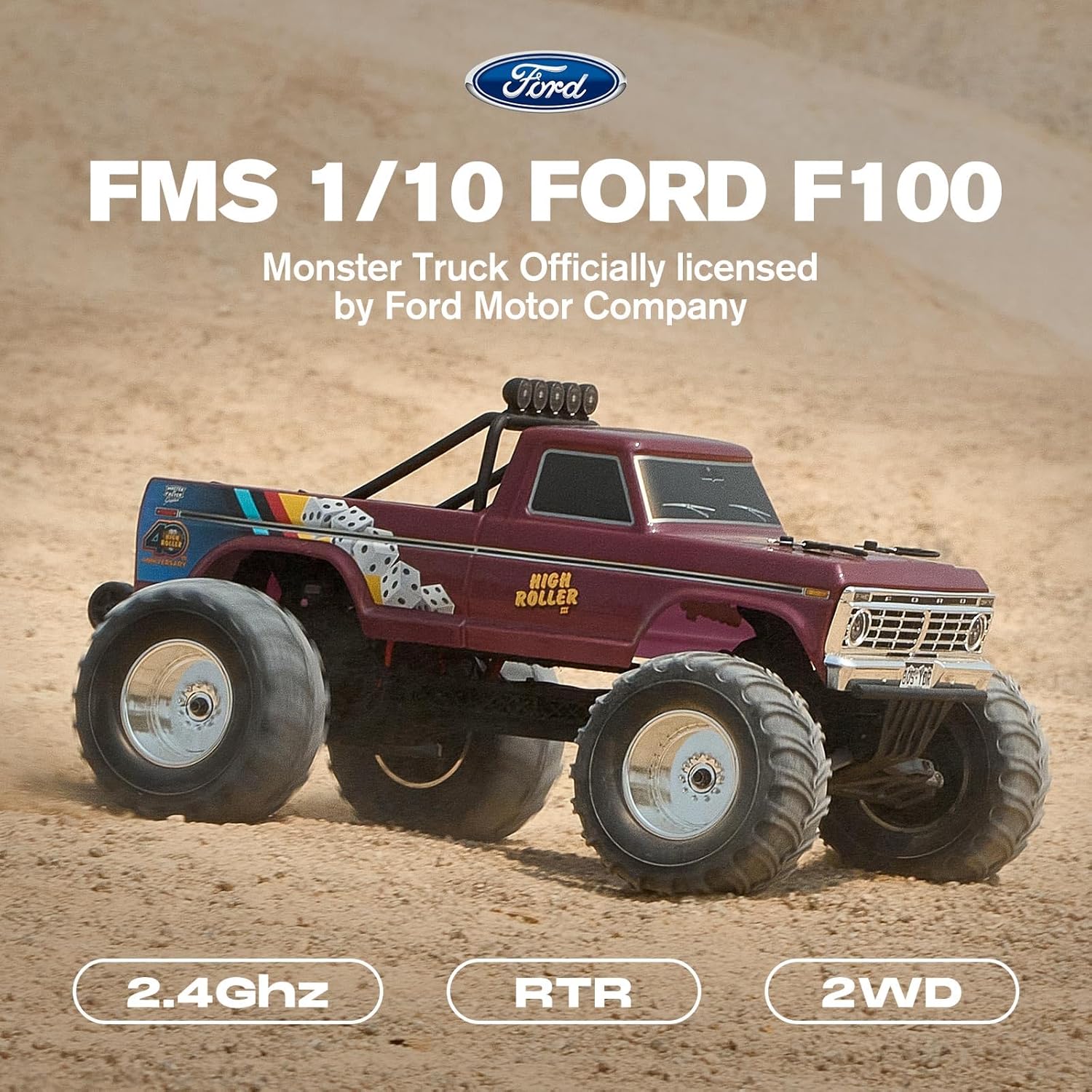 شاحنة فورد F-100 RC مونستر ترا - مراجعة Rc Hobby Grade Monster Truck وسعره