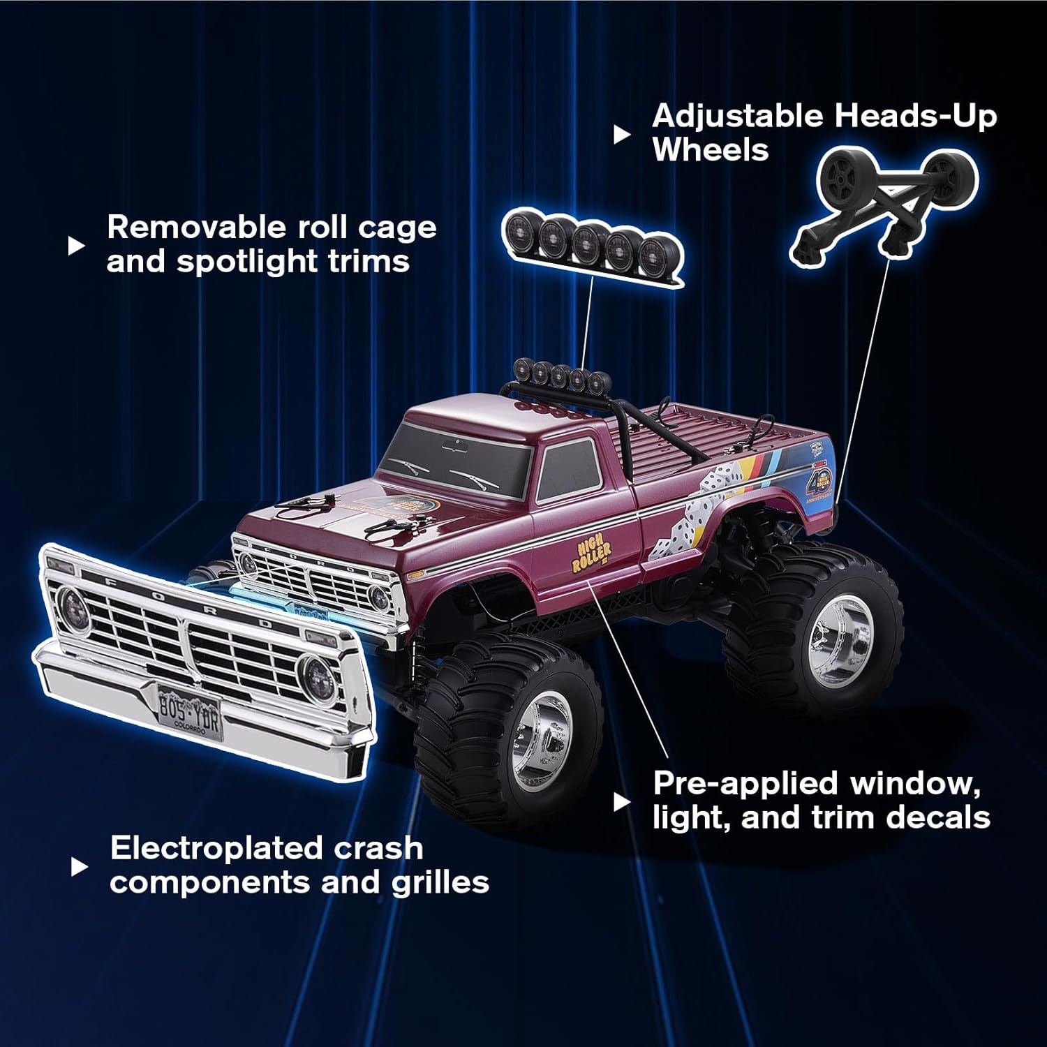 شاحنة فورد F-100 RC مونستر ترا - مراجعة Rc Hobby Grade Monster Truck وسعره