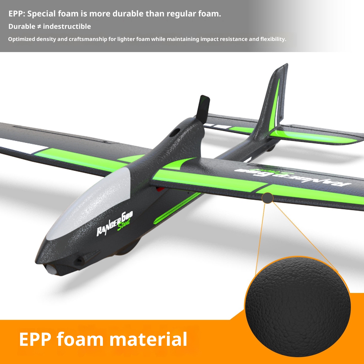 طائرة أولانسي ذات الجناح الثاب - مراجعة Rc Glider Foam Wing وسعره